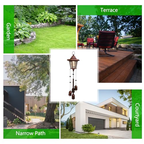 Carillon éolien pour jardin extérieur lampe solaire étanche et éclairage de véranda - 7