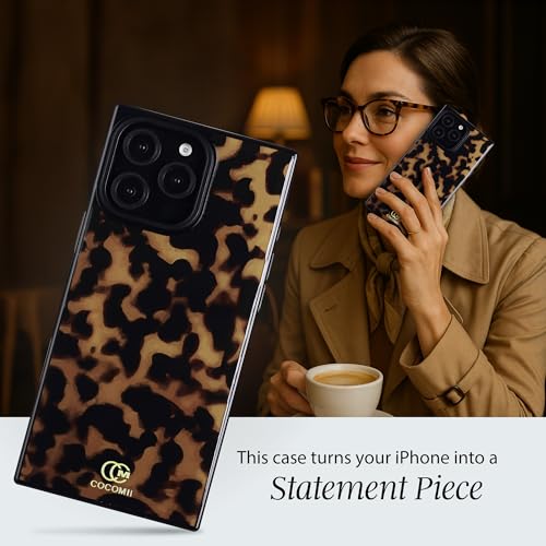Image of COCOMII Rectangle for iPhone 13 Pro Case, Chestnut Tortoiseshell