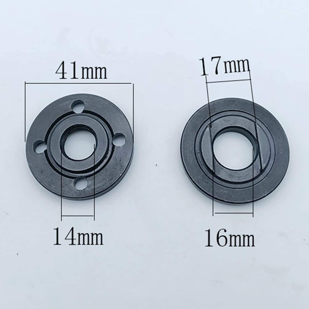 2Pcs M14 Thread Replacement Angle Grinder Inner Outer Flange Nut Set Tools for 14mm Spindle Thread