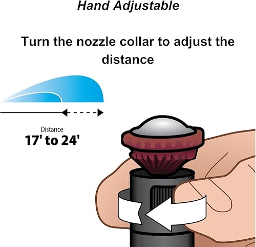 Miniatura 3 de Rain Bird 24RNVAPRO Boquilla de pulverización rotativa profesional de alta eficiencia, ajustable a mano 45 - 270, distancia de pulverización de 17 a