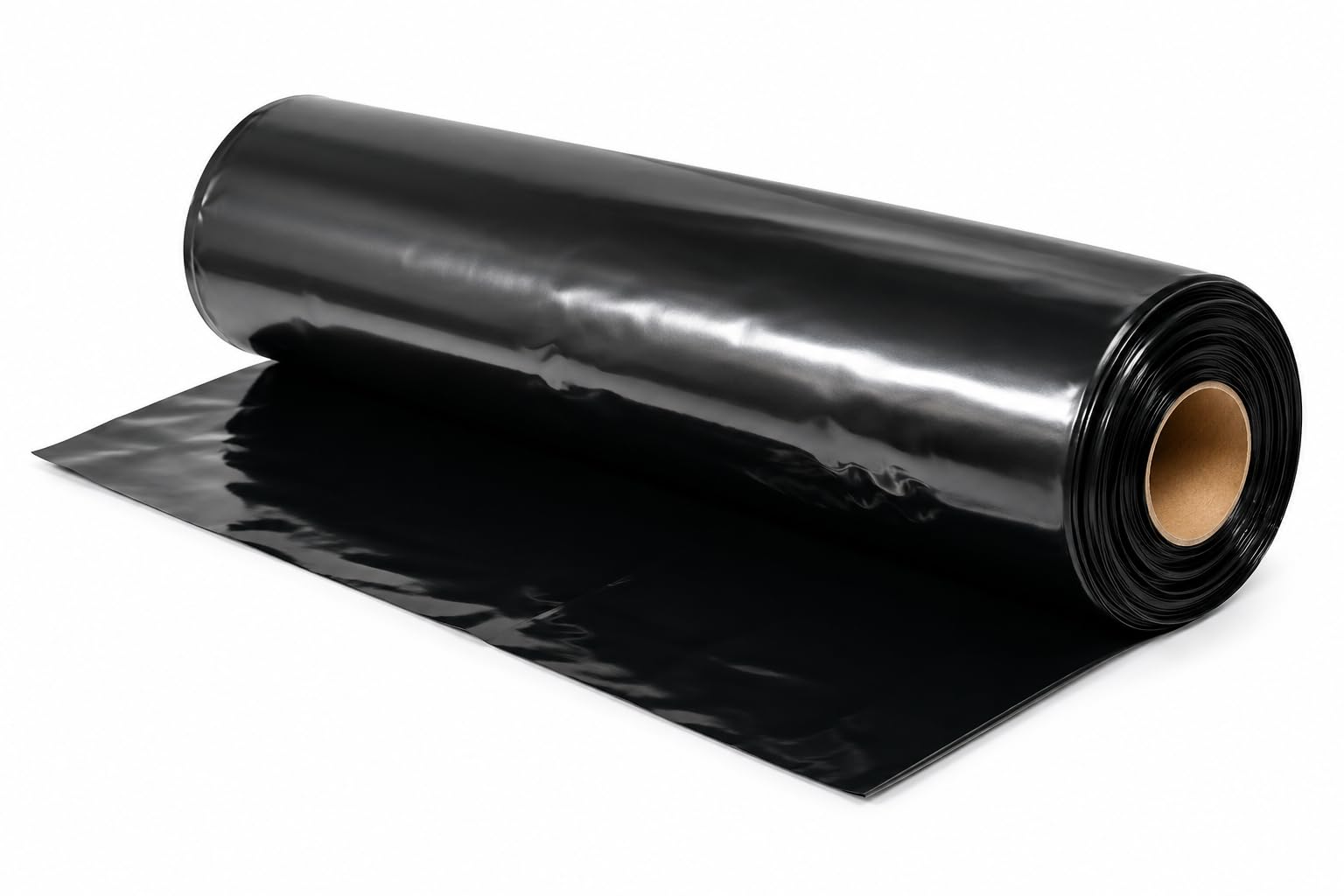 Bobina Plastico Negro para Huerto y Construcción | Rollo Plástico Negro Industrial Polietileno 1 M G/600 Largo 400 M.L, Protector, Resistente y Envolvente | Impermeabilización, Aislamiento