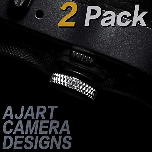 Image of Camera Shutter Button (2 Pack /Silver) Upscale and Delicate Soft Shutter Release Button
