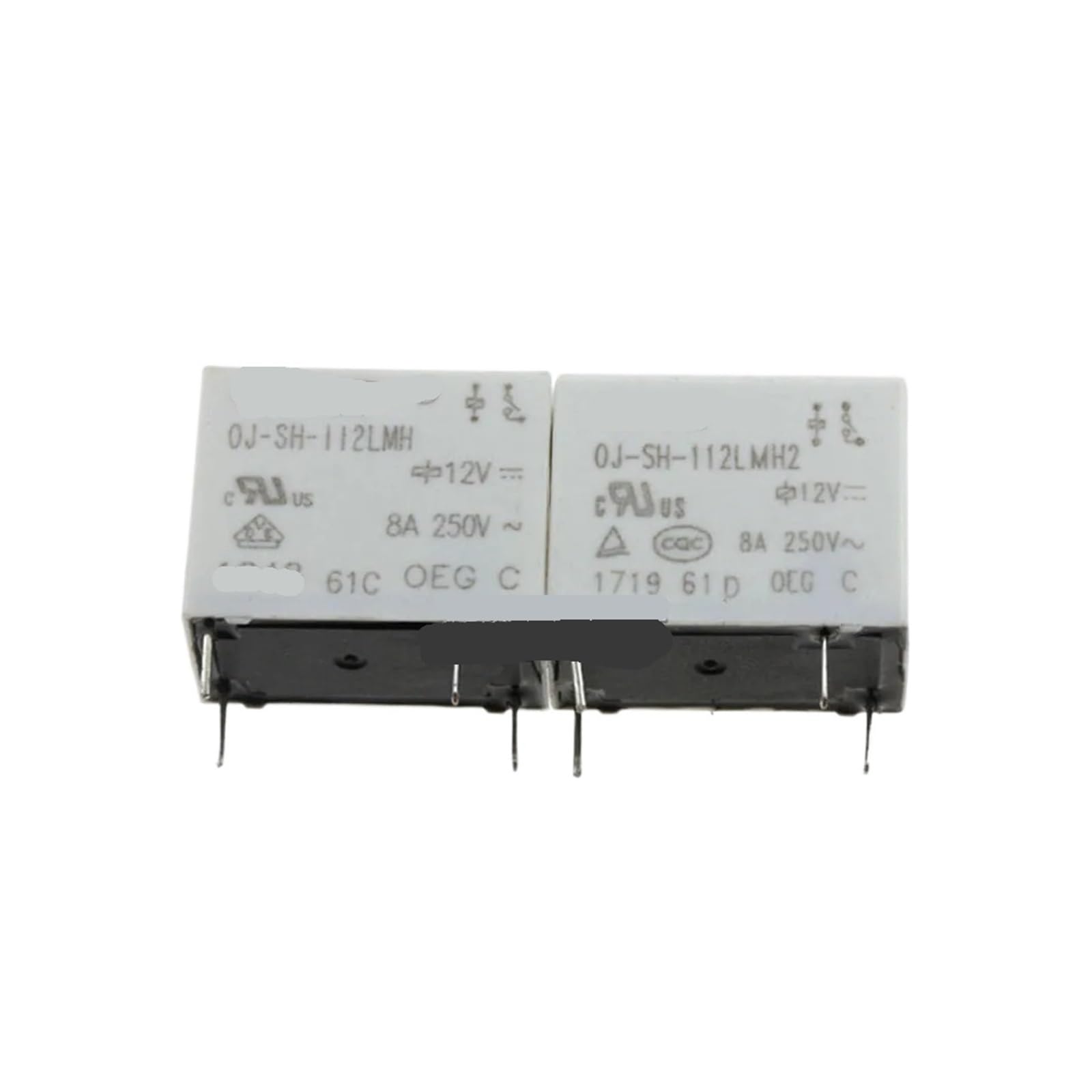Relés OJ-SH-105 con 4 pines estables y capacidad de 8A 2