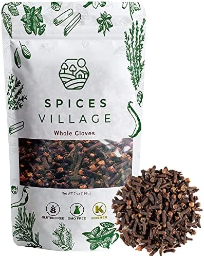 Spices Village Cloves Whole, Dried Clove Buds, 7 Ounces, Kosher, Non GMO