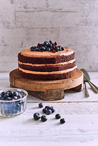 RUF Naked Cake Schoko, Backmischung für eine Schokoladen-Sahnetorte mit Backform, geeignet für Schokokuchen, Geburtstagstorten, Hochzeitstorten, 1 x 300g