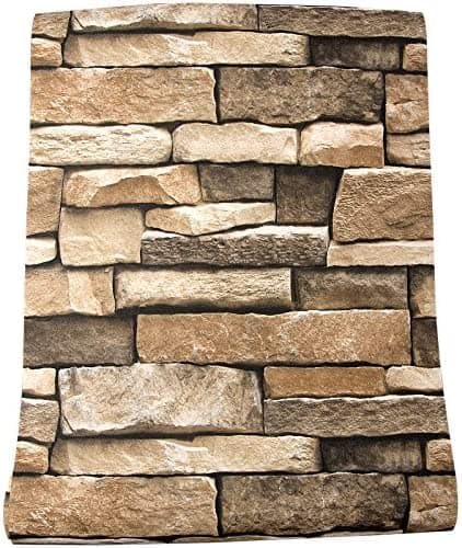 SOJITRA EXPORT 3 Miter Kitchen Oil Proof Foil Stickers,Kitchen Backsplash Wallpaper,Self-Adhesive Wall Sticker Waterproof Anti Mode and Heat Resistant Drawer (Stone Wallpaper 45 * 300 CM) 3 Mitre (B0CTTF9HGX) Amazon Price History, Amazon Price Tracker
