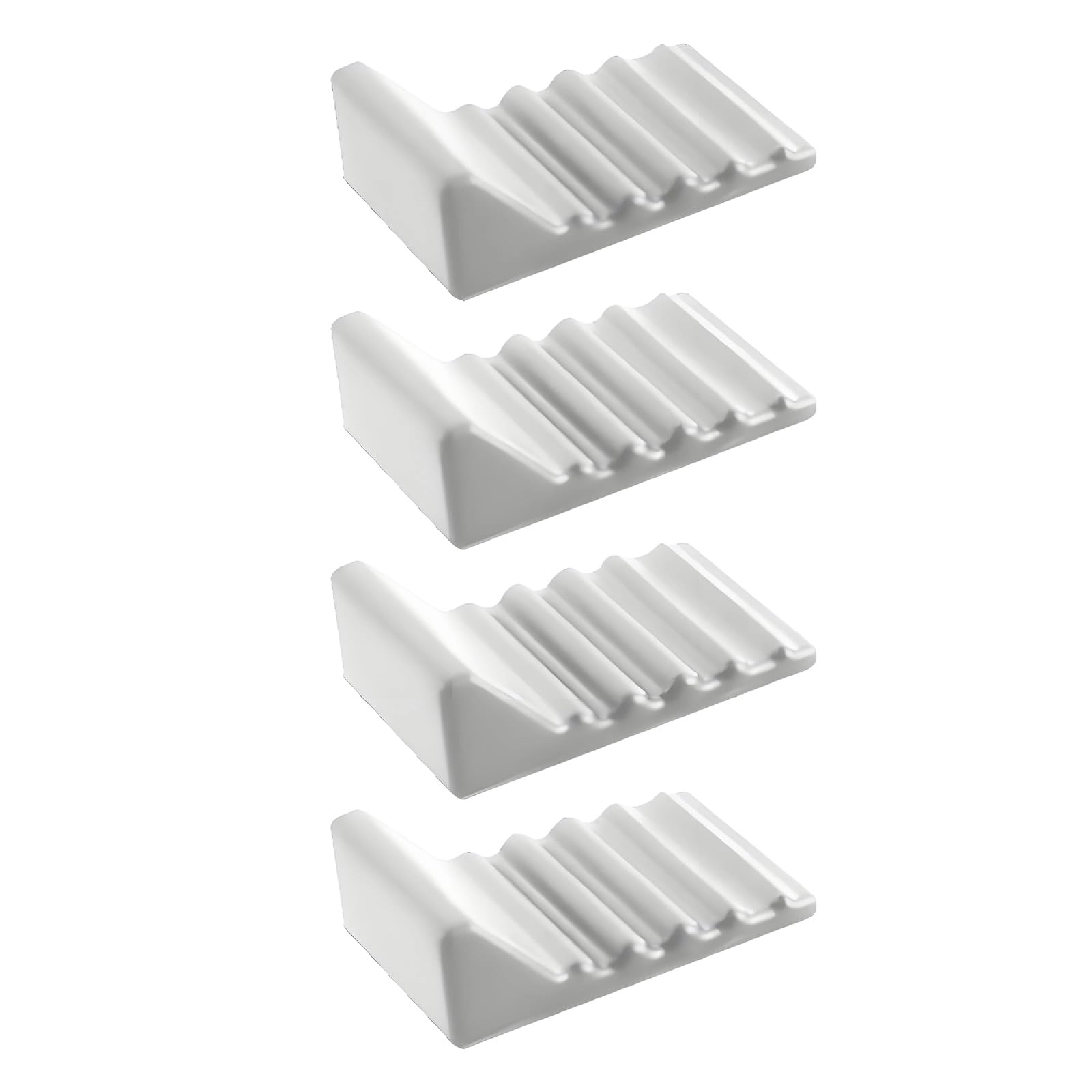 Ekoama Pack Of 4 Silicone Trash Can Bumpers Noise Reducing Supports For Kitchen Work Space Bathroom With Secure Hold Feature