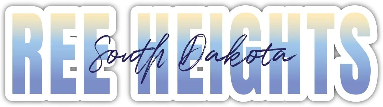 Ree Heights South Dakota Souvenir 2-Inch Magnet Script Design 2 Inch|Magnet