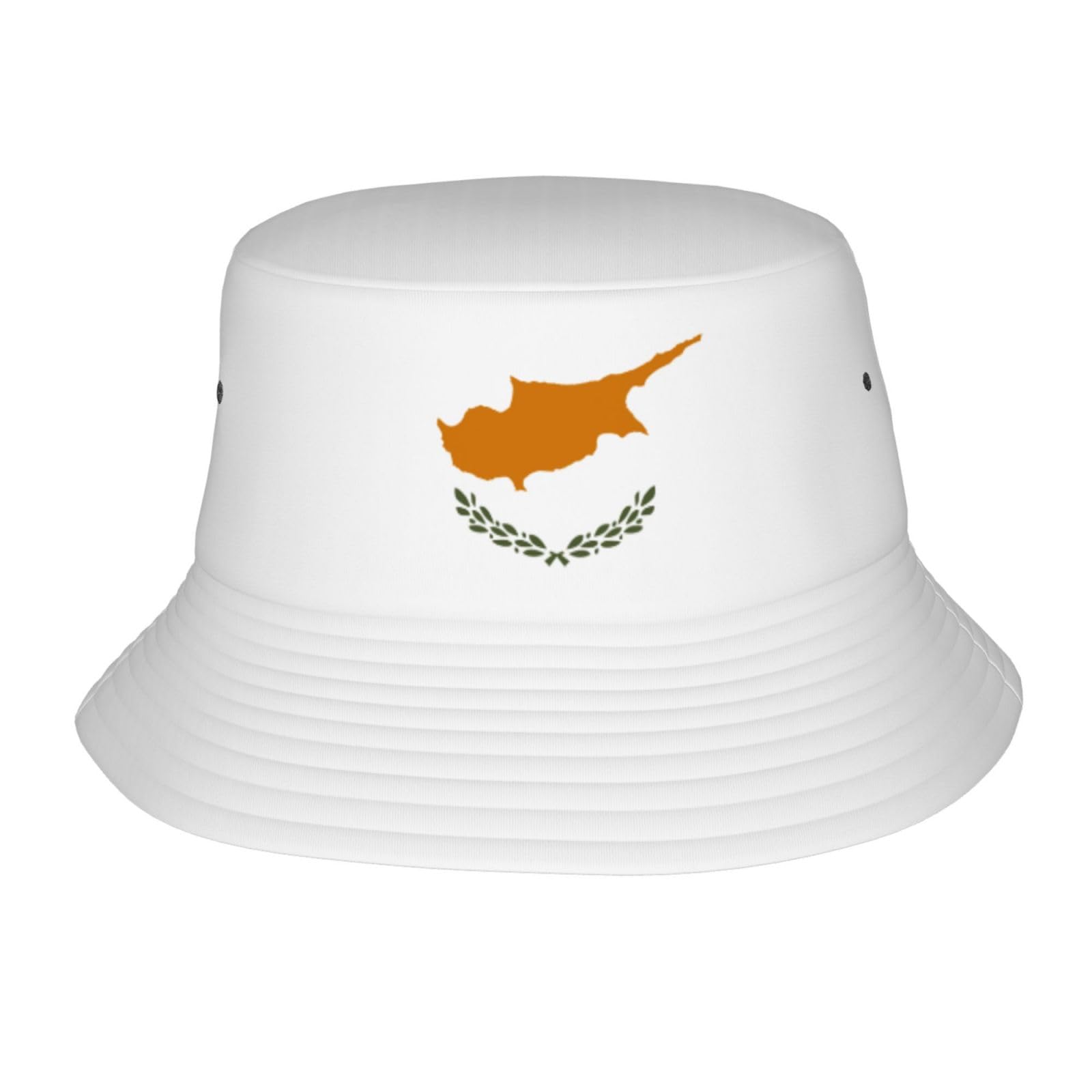 LFKVYZLC Fashion Cyprus Flag Printed Bucket Hat for Men Women, Fisherman Cap Golf Hats