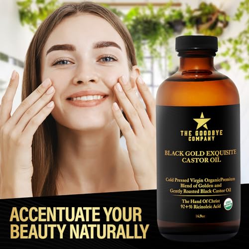The-Goodbye-Company-Jamaican-Black-and-Gold-Exquisite-Castor-Oil-Blend--USDA-Organic-Cold-Pressed-and-Unrefined-Pure-Hexane-Free-Organic-Castor-Oil-for-Body-Skin-Hair-Eyelashes-and-Eyebrows