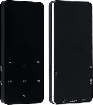 E-Book Reader and Wireless Fm Radio Mp3 Player, 128 Gb, 350 Mah Battery, Touch Screen, Lossless Sound, Black, Includes Charging Cable and Earphones