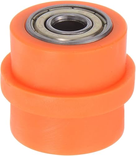Tensor de polea de rodillo de cadena de 0.315 pulgadas de nailon convexo, deslizador de rueda para mini motocicleta, motocross, ATV, Go Kart, naranja