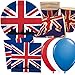 Produktbild DH-Konzept/Carpeta 40-TLG. Party-Set * GROSSBRITANNIEN & Union Jack * mit Pappteller + Servietten + Pappbecher + Deko | Teller Becher Luftballons Geschirr UK GB England London Big Ben