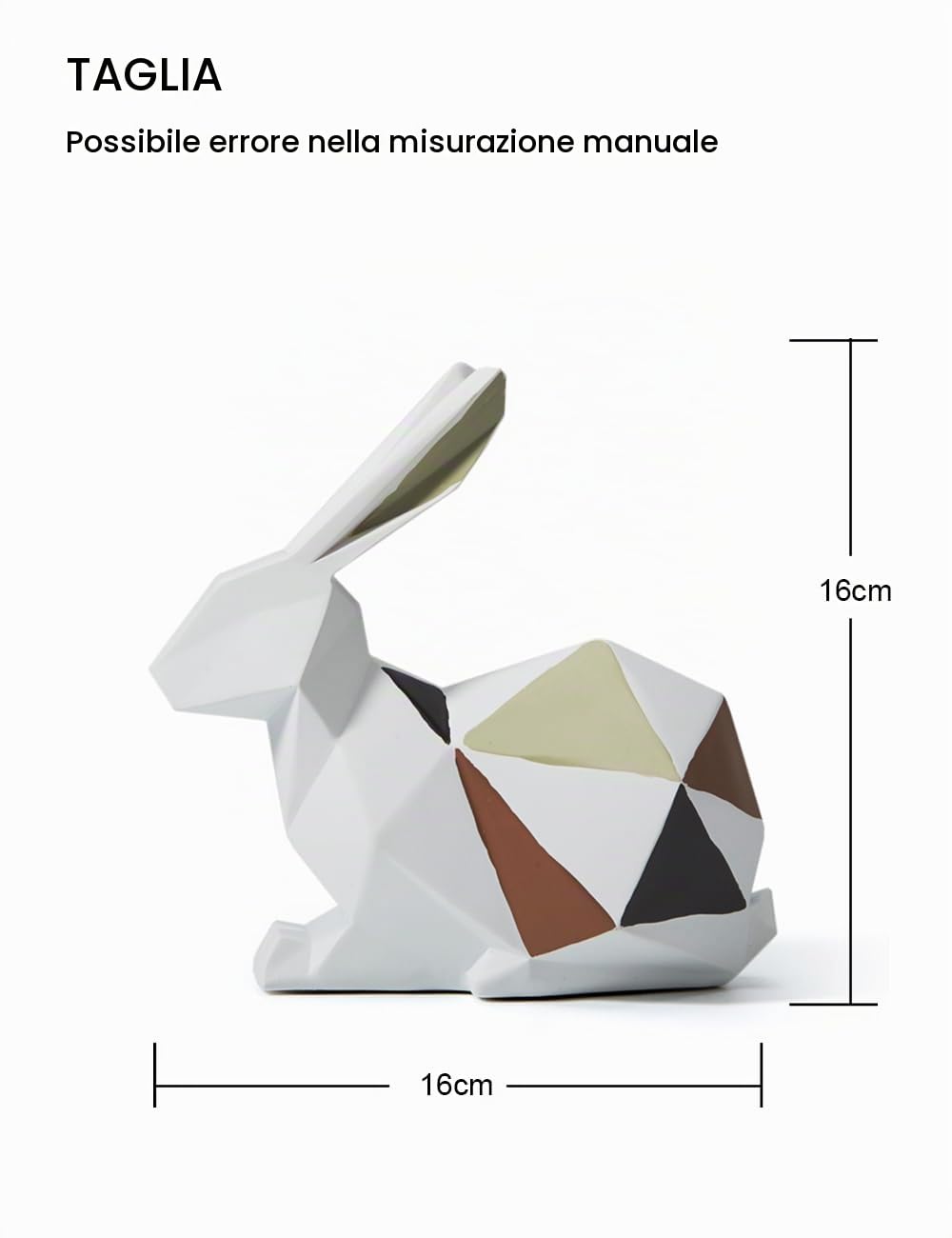 Amoy-Art Coniglio Statue Soprammobili Moderna Scultura Reagli Animale Statuetta Decorazione Figurine Casa Ornamento Resina Arte 15cm