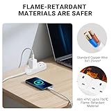 EXTRASTAR 2 Gang Extension Lead, 2 Metre Extension Cable, Double Plug Socket 13A Fused Power Strip White - Image 6