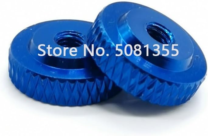 Generic 10pcs/lot M3 M4 M5 M6 colourful aluminum thumb nut 11 type colour small step aluminum hand nut - (Size: M4, Color: gray)