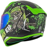 Broken Head Jack S. V2 Pro - Integral-Helm Grün- Sport-Motorrad-Helm Mit 2 Visieren (Klares + Gratis Grün Verspiegeltes Visier) - Größe M (57-58 cm) – Ansicht 8