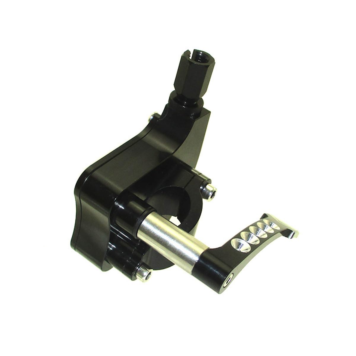 Acceleratore a pollice CNC Billet per Yamaha Honda Kawasaki Suzuki ATV Quad 4 ruote (nero)