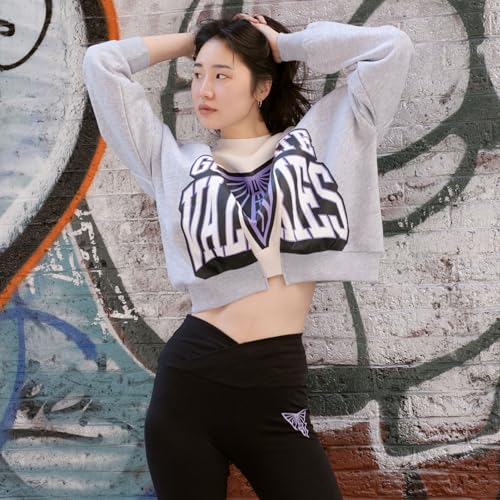 Ultra Game WNBA Official Womens Super Soft Showtime Crew Sweatshirt, Las Vegas Aces, Heather Gray, Large - image 3