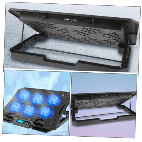 Base para laptop con ventiladores silenciosos y altura ajustable miniatura 5