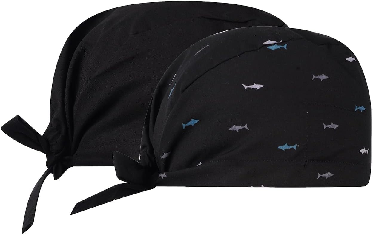 UNIFORM CRAFT Scrub Cap (Pack of 2) | Surgeon Cap for Doctors, Nurses, Dentists and Health Care Professionals