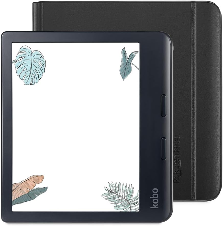 Kobo Libra Colour（ブラック）ノートブックスリープカバー（ブラック