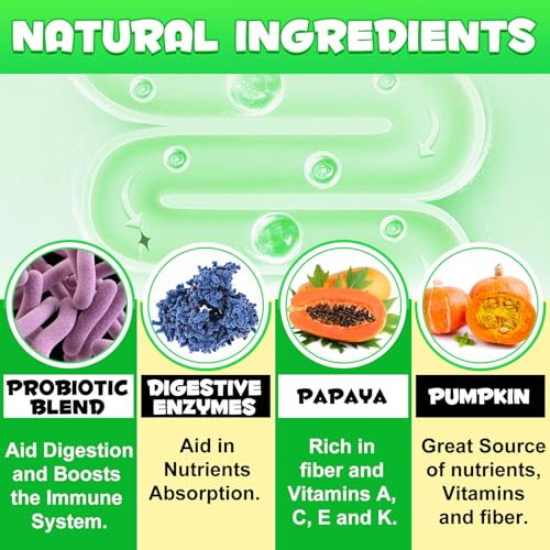 Dog Probiotics for Gut Health, Probiotics for Dogs, Canine Supplements for Digestive and Immunity Support, Gut Health,Yeast Balance, Dog Probiotic and Enzyme Tablets (180 Count) - Image 5