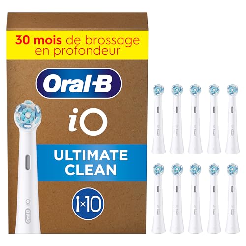 Recharges brosse à dents Oral-B iO Ultimate Clean à tête ronde pour brossage en profondeur