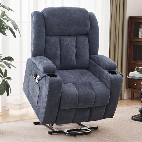 Sillón eléctrico reclinable con masaje y calor miniatura 1