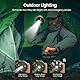 Luvan Camping Lichterketten Aufrollbar , 2 in 1 Wiederaufladbar Campinglampe mit 10M Led lichterkette, 8 einstellbaren Modi, Wasserdichte Tragbare Camping Lichter für Camping, Wandern, Zelt(1 Stück)