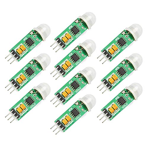 Gowoops 10 Pcs Of Hc-Sr505 Mini Infrared Pir Human Motion Sensor Detector Module For Arduino #TOP6