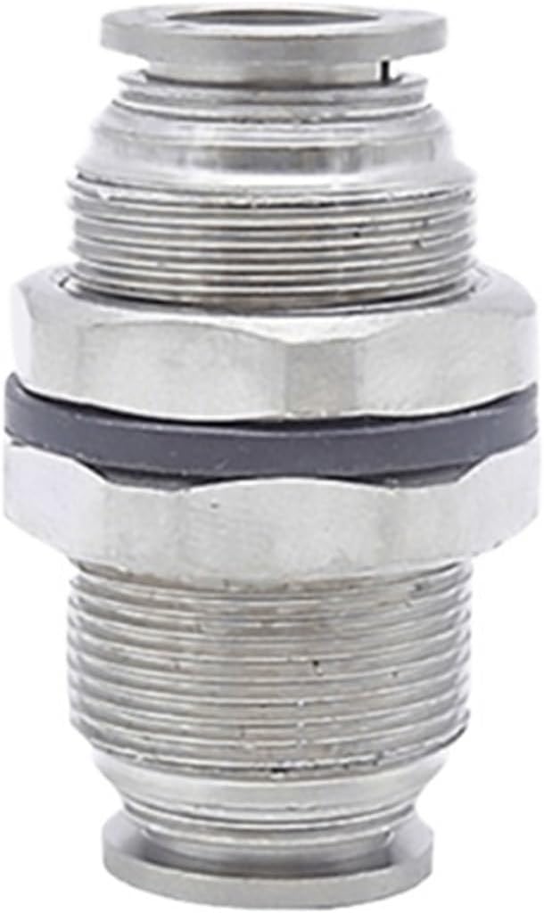 Metal One-Touch Fitting BPM Series BPM4 BPM6 BPM8 BPM10 BPM12 Metal Bulkhead Connector(BPM4)