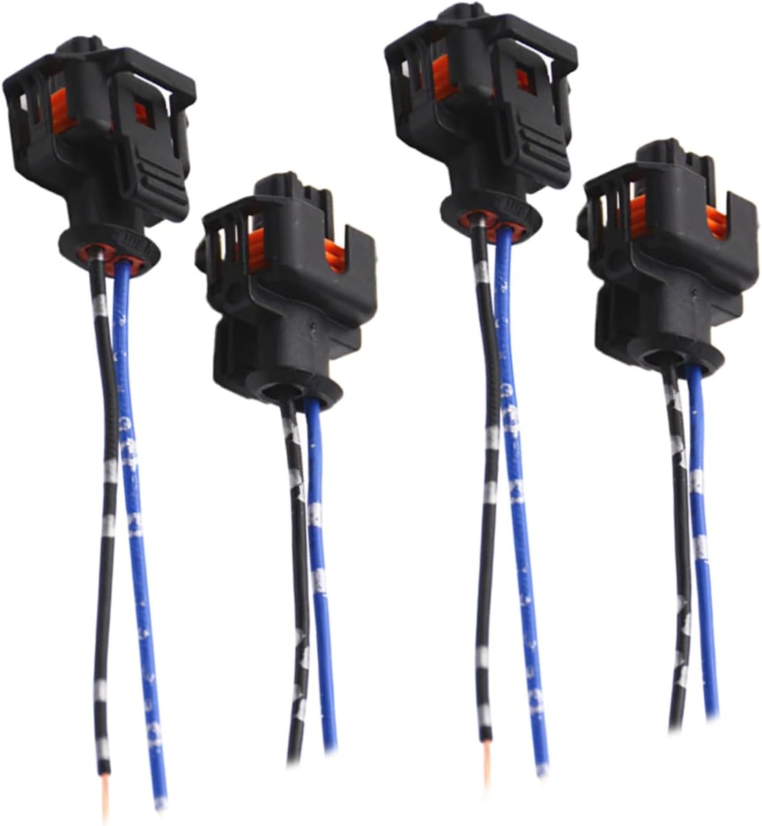 4pcs Injector Connector for Car Repairing Supply High Efficiency Low Power Consumption Stable Design Direct Replacement for Automotive Use
