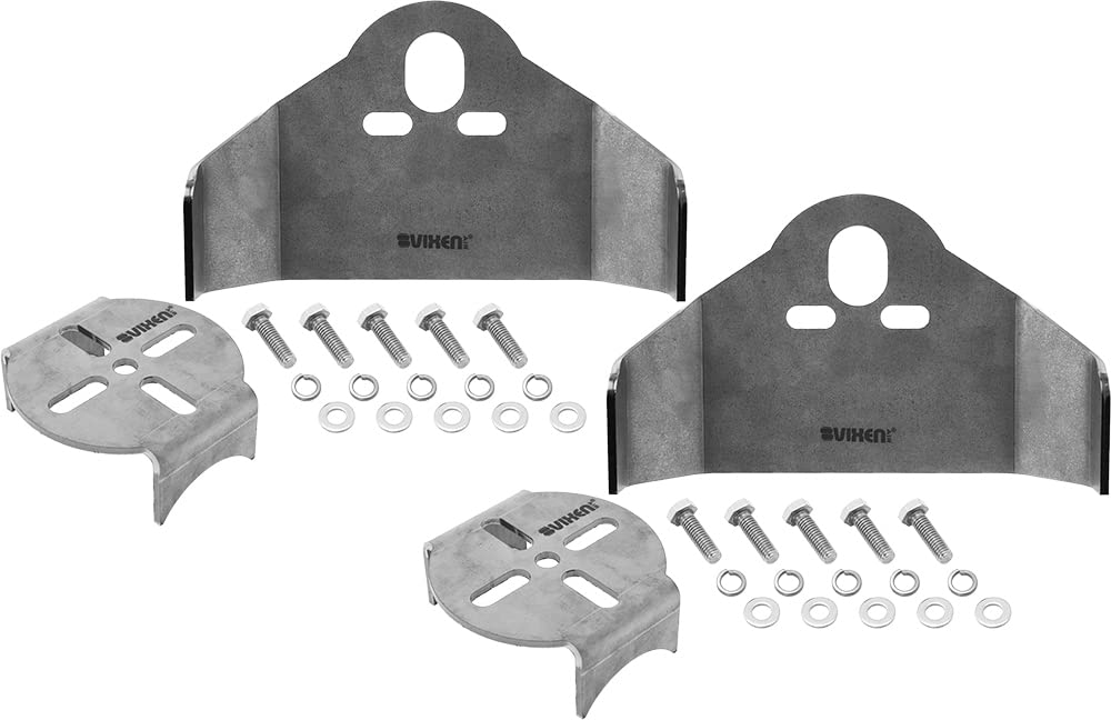 Vixen Air Universal Weld On Rear Axle Lower and Upper Air Bag Mounting Brackets Kit VXB4325/BB