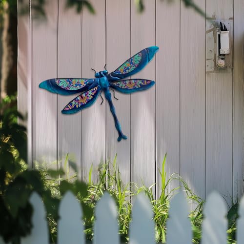 Cadeau en forme de libellule déco murale métal pour anniversaire - 4