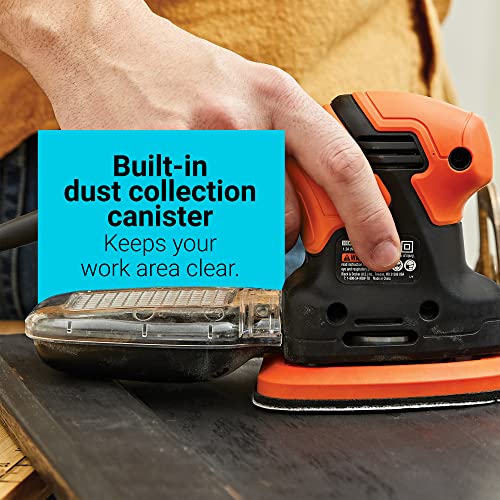 Black+Decker Mouse 1.2 Amp Electric Detail Sander (Bdems200C) #TOP5