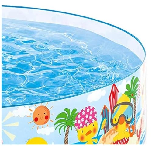 Image of Snapset Bath tub of Without air for Kids /Babies Bathing & Fun at Beach,Home Indoor & Outdoor in Vacation with Easy Setup for Swimming Pool Experience and Enjoyment (4 feet X 10 inches)