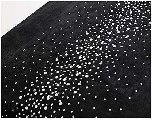 Shiny Bling Rhinestones Black Thick Polyester Deco Tassels Wedding Party Hotel Restaurant Bed Table Runner Cloth (13inch x 80inch)