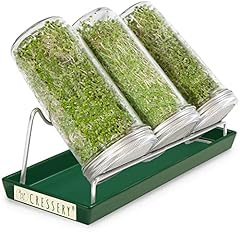 Cressery® Sprossenglas Keimglas 3er Set...