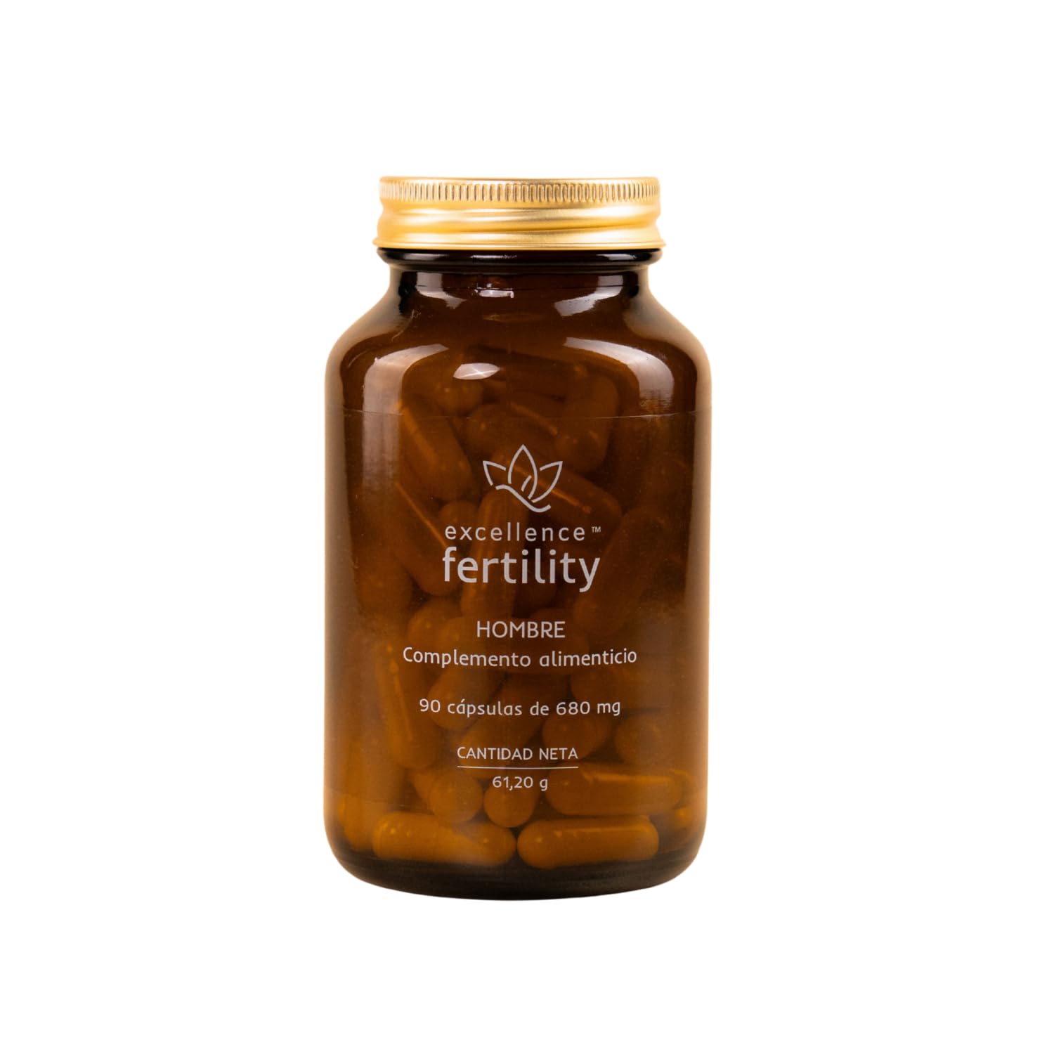 Suplemento Fertilidad Masculina - Excellence Hombre con Maca, Zinc, L-Arginina, Folato, Vitamina D y C – Energía, Vitalidad y Bienestar Masculino – 90 Cápsulas