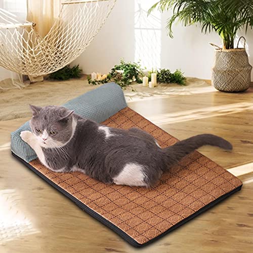 Langya Pet Sleeping Mat Summer Detachable, Non Toxic Material Pet Mat Bed, Washable Soft Breathable Animals Summer Sleeping Mattress, Small Dog Bed Cat Bed All Seasons #TOP1