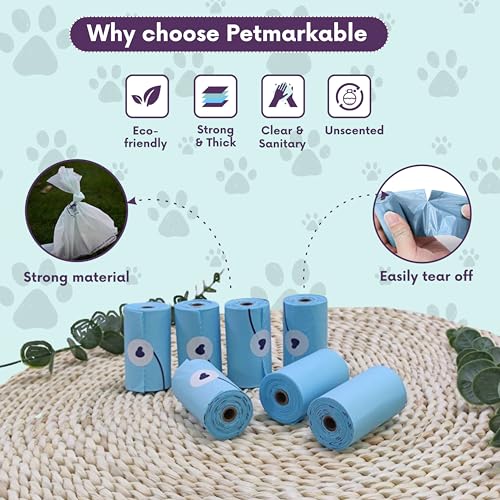Image of Complete Earth-Conscious Dog Waste Kit: Wheat Straw Waste Bag Dispenser with one corn starch 15-bag waste bag roll, Carabiner, Elastic Band for Secure Leash Attachment, Leak-Proof (Beige)