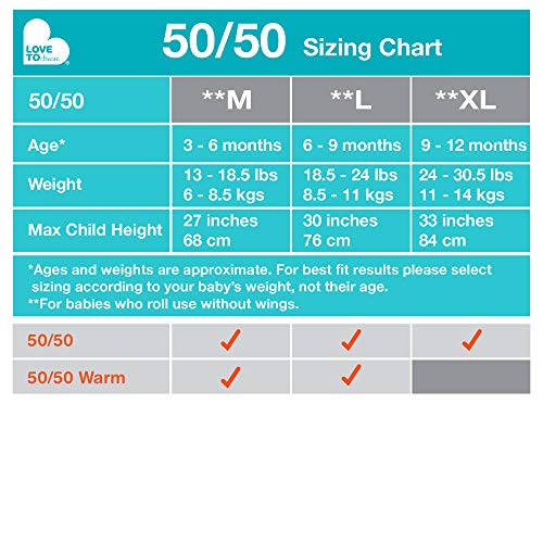 Love To Dream 50/50 Swaddle Up - Medium - Zig Zag