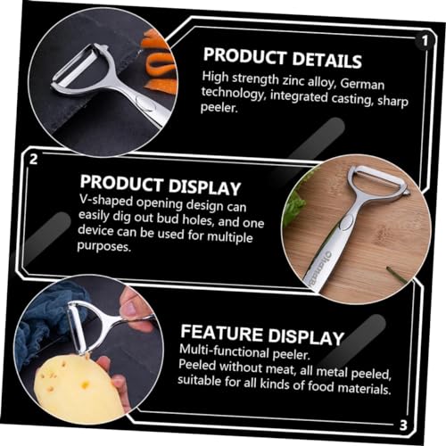 Il pelaverdure è realizzato in acciaio inossidabile, materiale spesso, facile da sbucciare.pela verdure.pelapatate professionale.pela carote.pela patate e verdure.piranha peeler. potapeeler - immagine 5