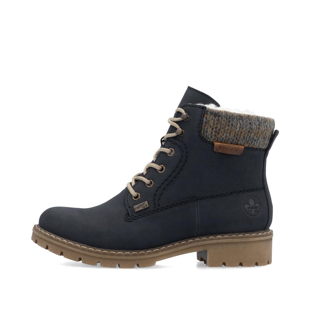 Rieker Damen Schnürstiefeletten Y9118, Frauen Stiefeletten, wasserabweisend, riekerTEX