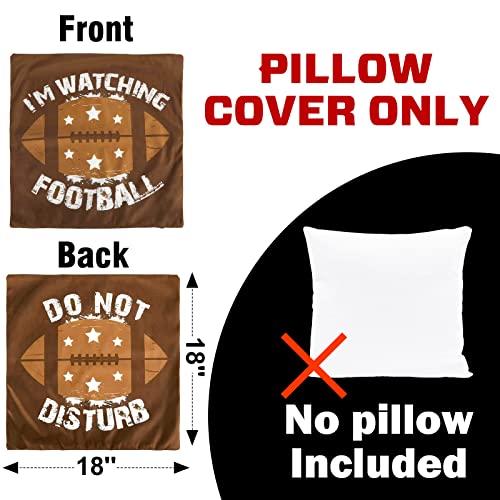 Football Gifts Pillow Cover Case 18X18 Inch And Funny Socks Combo, Bowl Party Decorations Supplies, Football Lover Super Valentine Gifts For Teen Boys Men Him #TOP1
