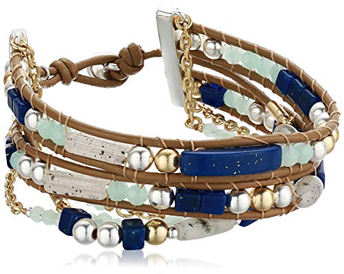 Lucky Brand Jewelry Seastone Beaded Bracelet, Ttone, Two Tone, One Size (JWEL3727)