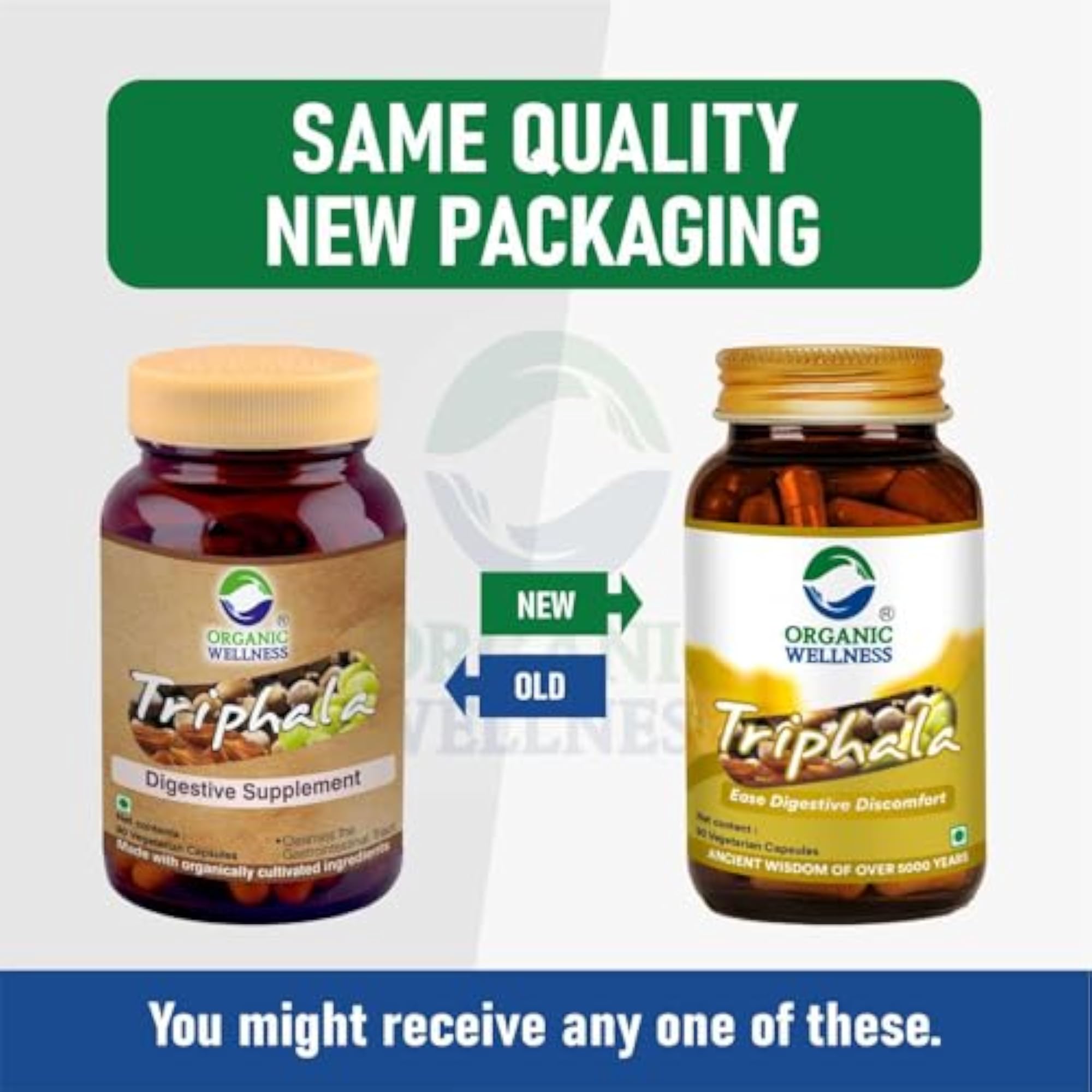Organic Wellness Triphala Capsule - Digestion and Colon Cleanse