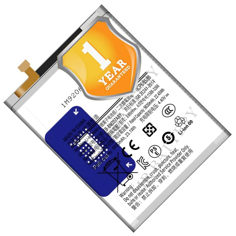 Image of Original EB-BM207ABY Battery Compatible for Samsung Galaxy F12 (SM-F127G) | F41 (SM-F415F) - (6000mAh) - 1 Year Warranty K7