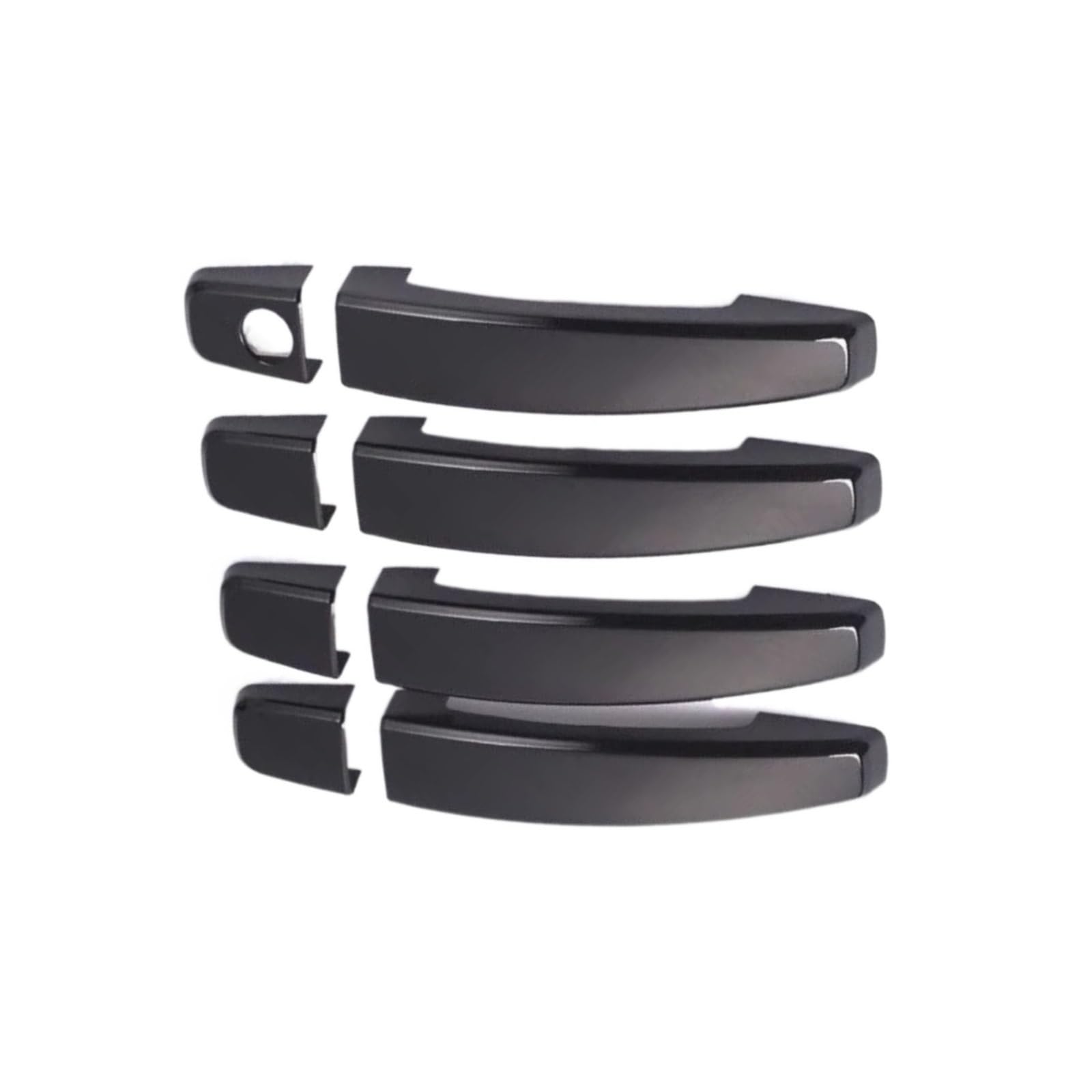 DSPOLIMV Outer Door Handle Cap Compatible with Buick for Regal 2008-2016 Chrome Black Car Door Handle Cover Stickers Styling Accessories Modification Replacement(Black)